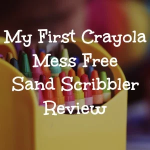 Review of the crayola mess free sand scribbler