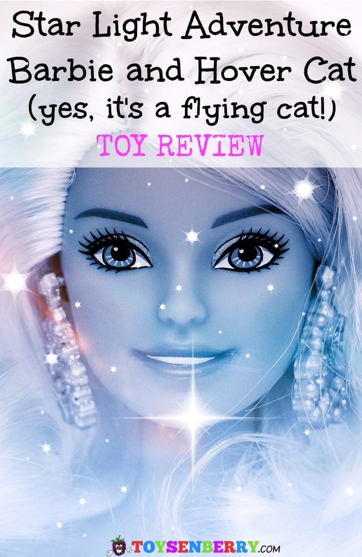 Star Light Adventure Galaxy Barbie and Hover cat is a fun Barbie toy for girls. Yes, the cat really flies!