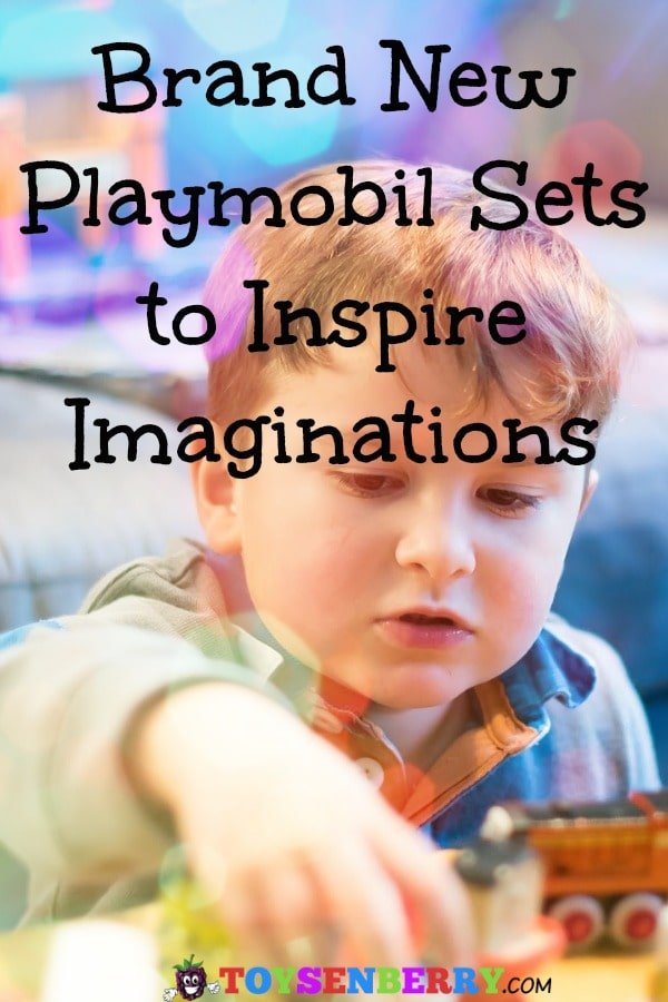 young boy playing with the best new Playmobil sets.