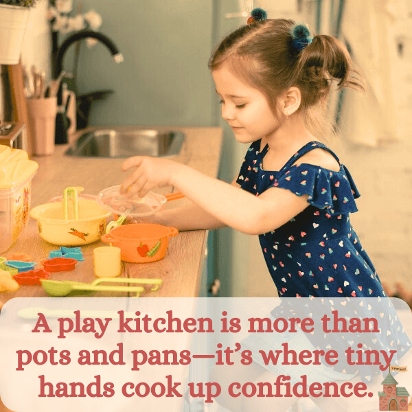 A young child playing with pots and pans.