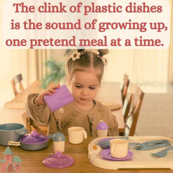 best toddler play kitchens - young child playing with toy dishes